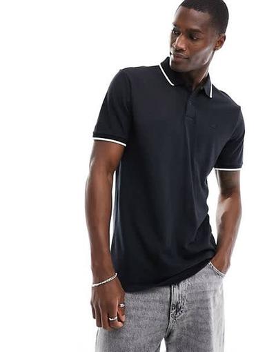 Hollister  - Polo à liseré - Noir 