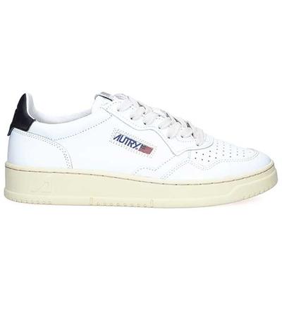 Autry Baskets homme Medalist Low Leather White/Black 