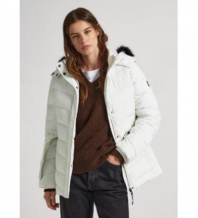 Pepe_jeans   															 					Veste Mera Corta blanc cassé 