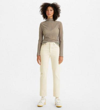 Levis Levi's  															 					Jean Cropped 501 blanc 