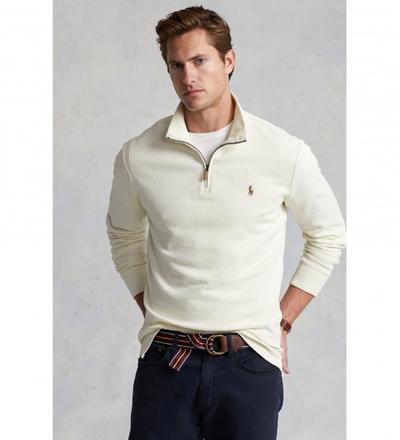 Ralph_lauren Polo   															 					Beige zip and turtleneck jumper 