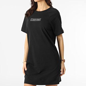 Calvin_klein Robe Tee Shirt Femme Sleepwear QS6800 Noir 