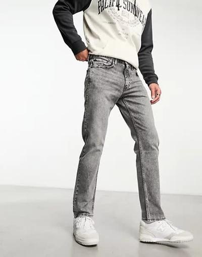 Levis Levi's - 502 - Jean fuselé - Gris clair délavé 