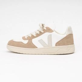 Veja  V-10 ChromeFree Leather Extra-White / Natural / Sahara 