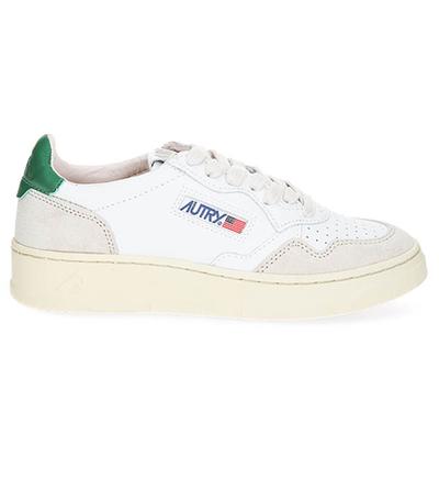 Autry Baskets Medalist Low Leather Suede White/Amazon 