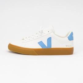 Veja Baskets  Femme Campo Chromefree Leather Extra-White Aqua 