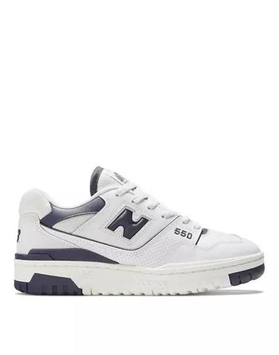 New_balance  - 550 - Baskets - Blanc et bleu marine 