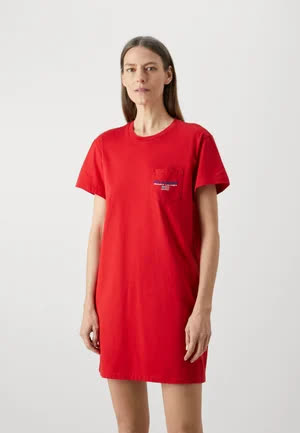 Ralph_lauren Short Sleeve Day Dress - Robe en jersey - red 