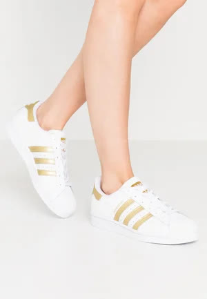 Adidas Superstar - Baskets basses - footwear white/gold metallic 