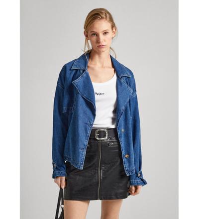 Pepe_jeans   															 					Trench-coat bleu Dune 