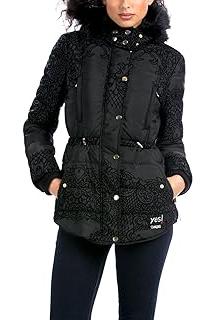 Desigual Oh Là Là - Doudoune - À capuche - Manches longues - Femme 