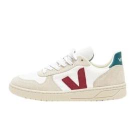 Veja  V-10 B-Mesh White / Marsala / Brittany 