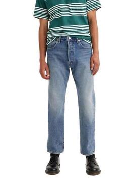 Levis Jeans  501 Crop Bleu pour Homme 