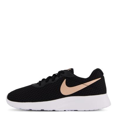 Nike Tanjun Women's Shoes BLACK/MTLC Red BRONZE-BARELY VOLT-WHITE 