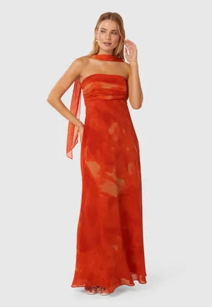 Forever_new Tina Strapless - Robe longue - sunset watercolour 
