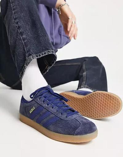 Adidas  Originals - Gazelle - Baskets avec semelle en caoutchouc - Bleu marine 