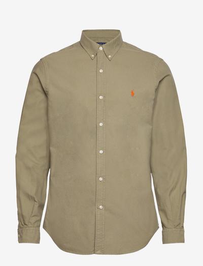 Ralph_lauren Slim Fit Garment-Dyed Oxford Shirt 