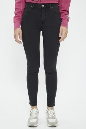 Lee Jeans Scarlett skinny noir délavé 