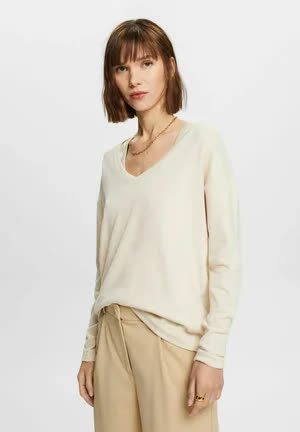 Esprit Pullover - cream beige 