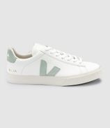 Veja Baskets Campo Chromefree Cuir Extra Blanc Matcha 