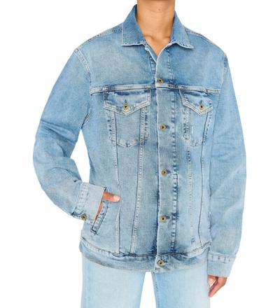 Pepe_jeans   															 					Veste Boyfriend bleu 