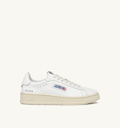 Autry Basket Dallas Low En Cuir Blanc 