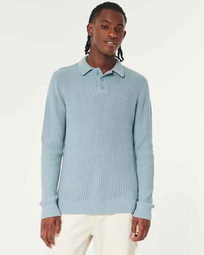 Hollister Long-Sleeve Sweater Polo 