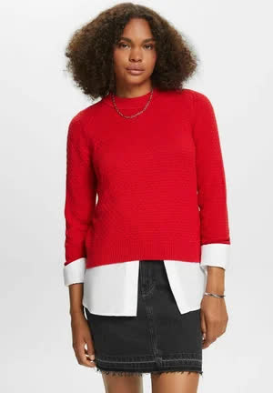 Esprit Pullover - dark red 