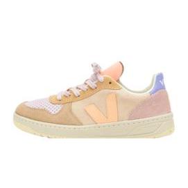 Veja  Women's V-10 Suede Multicolor / Peach 