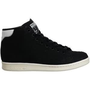 Adidas  stan smith mid womens black trainers 