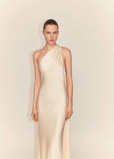 Mango Robe asymétrique col nœud 