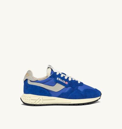 Autry Sneakers Reelwind Bas En Nylon Et Suede Bleu 