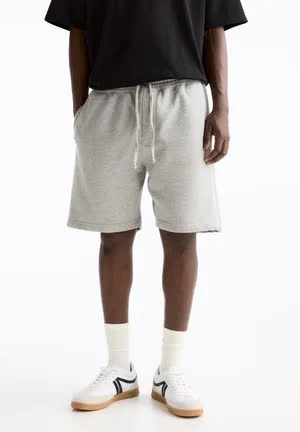 Pull_and_bear Basic Bermuda - Short - grey 