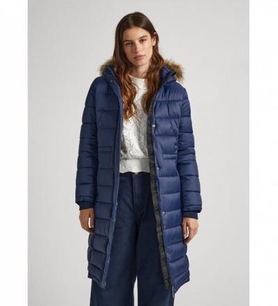 Pepe_jeans   															 					May Manteau Long marine 