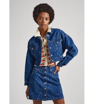 Pepe_jeans   															 					Veste Foxley avec logo bleu 