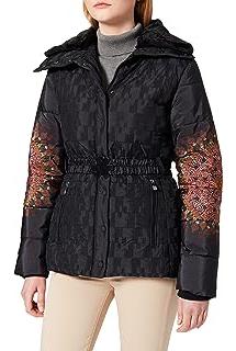 Desigual Coat Aggu Manteau, Noir (Negro 2000), 40 (Taille Fabricant: 38) Femme 