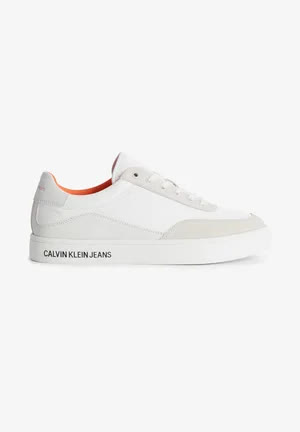Calvin_klein Classic Cupsole Su Softny - Baskets basses - creamy white/white/firecracker 