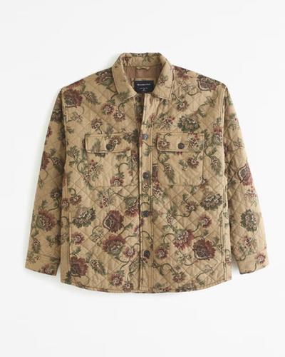 Abercrombie Quilted Shirt Jacket 