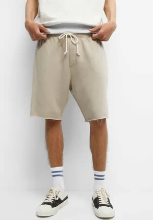 Pull_and_bear Short - beige 