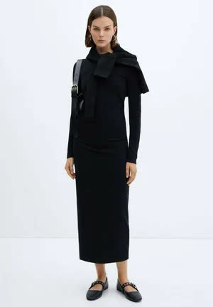 Mango Basila - Robe de jour - zwart 