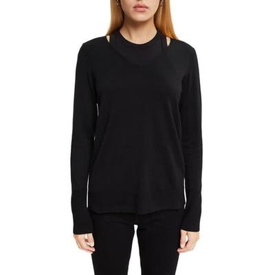 Esprit Pull col V fine maille 