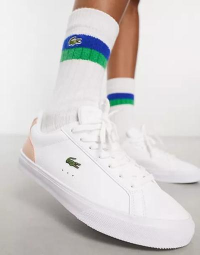 Lacoste  - Lerond Pro - Baskets - Blanc et rose 