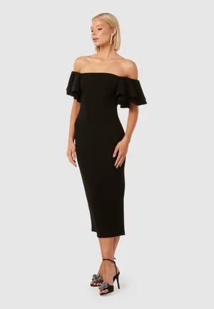 Forever_new Kiki Frill Sleeve Bodycon - Robe de soirée - black 