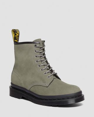 Dr_martens Boots 1460 en cuir Milled Nubuck à lacets 