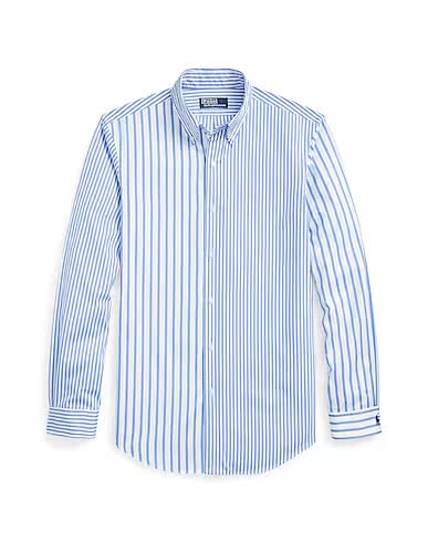 Ralph_lauren Custom Fit Striped Poplin Fun Shirt 