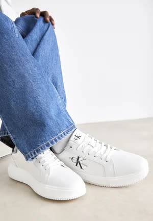 Calvin_klein Chunky Cupsole - Baskets basses - white/black 