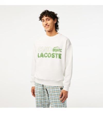 Lacoste  															 					Loose fit sweatshirt white 