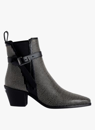 Zadig_et_voltaire Tyler Cecilia - Bottines à clous en cuir de vachette 