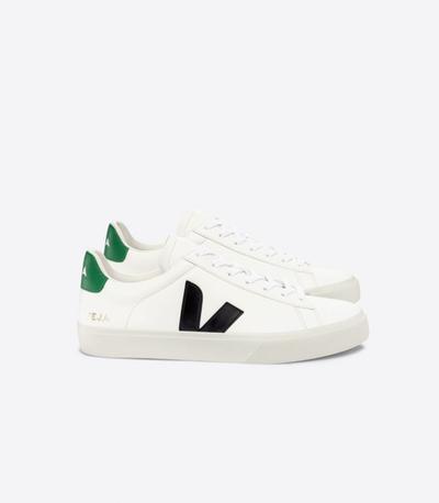 Veja Campo Chromefree Leather White Black Emeraude 