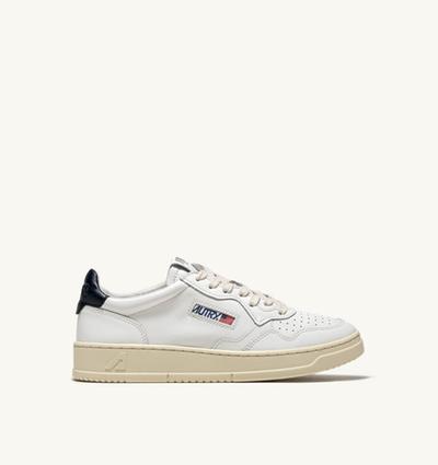 Autry Sneakers Medalist Bas En Cuir Blanc Et Space 